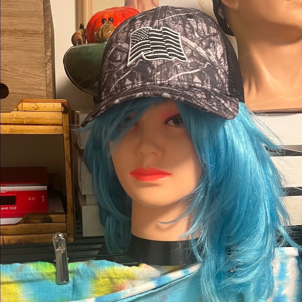 Camouflage American Flag Trucker Hat